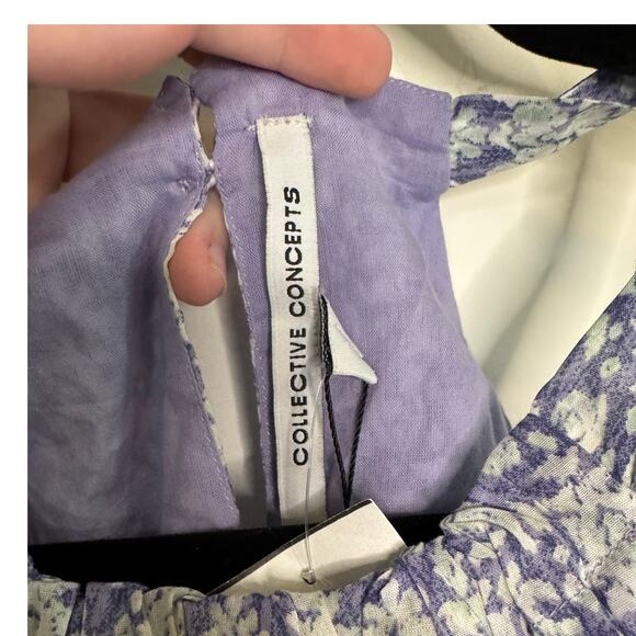 COLLECTIVE CONCEPTS NWT Light Blue White Sleeveless Sundress Size XL - Picture 3 of 4